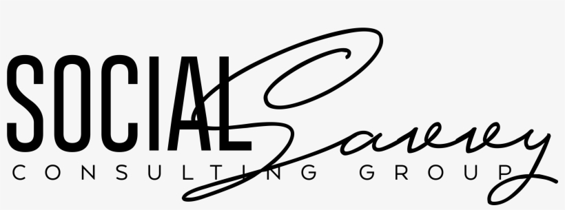 Social Savvy Final Logo Black - Calligraphy, transparent png download