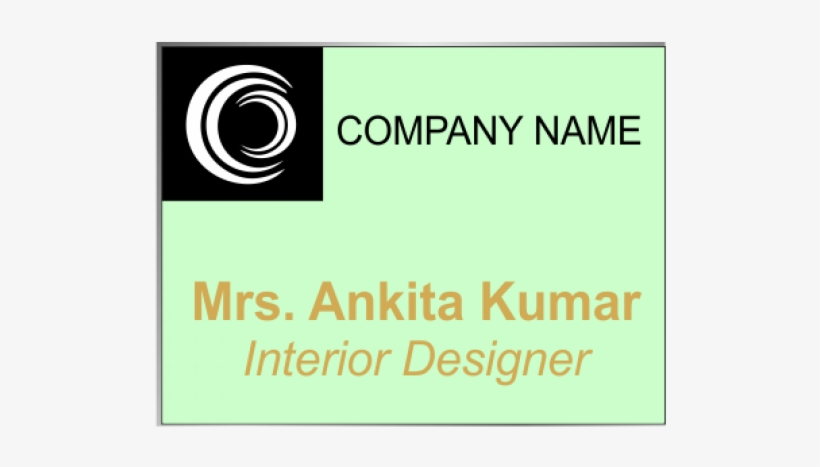 Black On White Metal Name Plate - National Unity, transparent png download