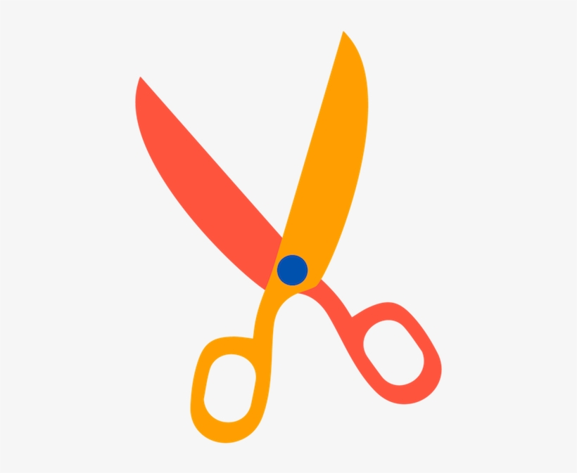 Collage Club Scissors Coloured, transparent png download