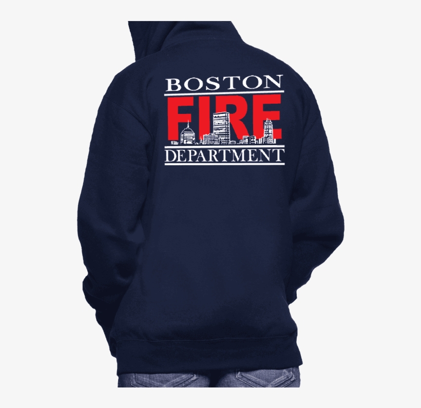 Home / Sweatshirts / Boston Fire Skyline Sweatshirt - Hoodie, transparent png download