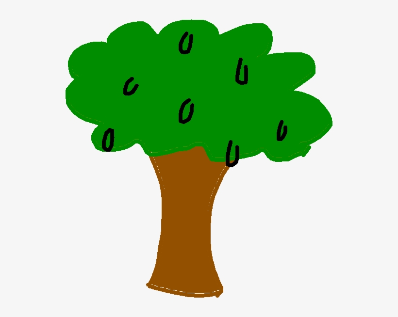 Tree - Drawing - Tree With Apples Clip Art, transparent png download