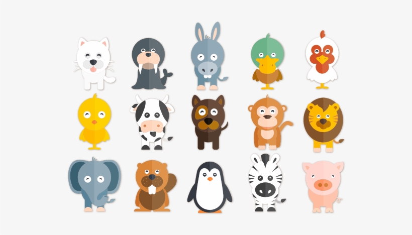 Image Result For Free Social Media - Happy Animals Illustration, transparent png download