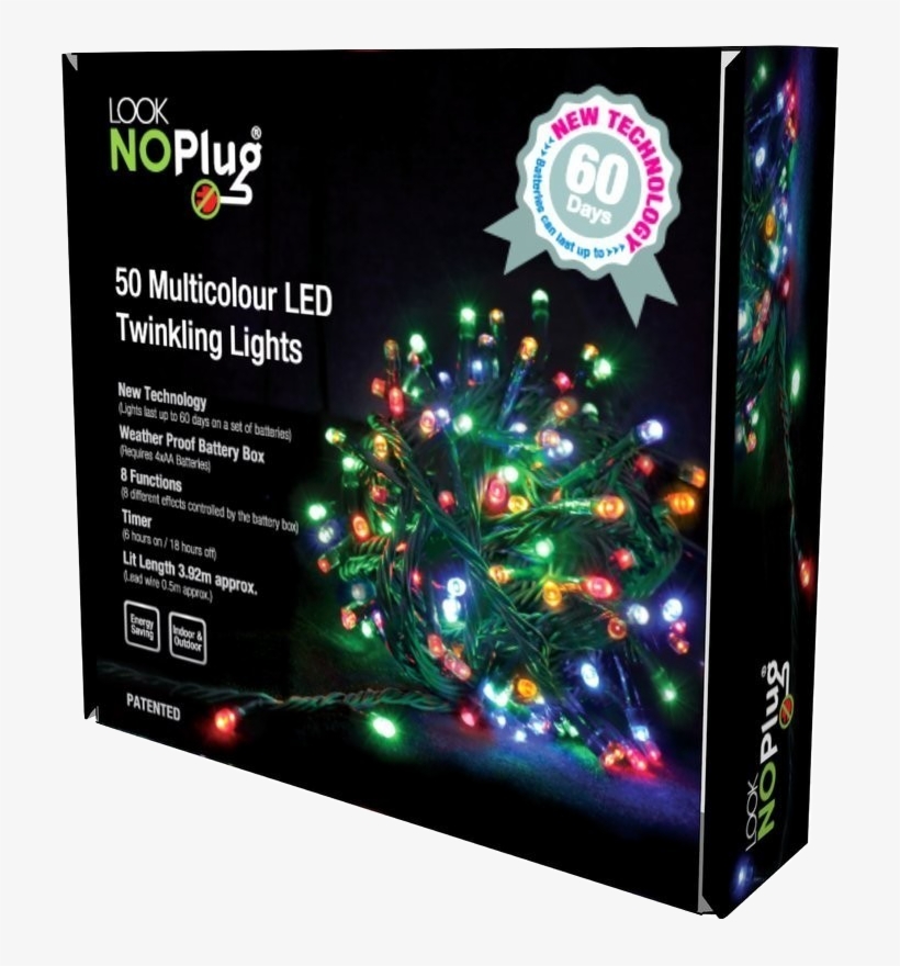 Multifunction Led 50 Light String Lighting - Led-backlit Lcd Display, transparent png download