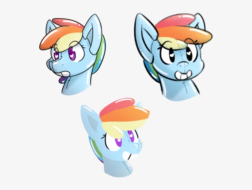 Ponballoon, Bust, Cel Shading, Cute, Heart Eyes, Inflatable, - Cartoon, transparent png download