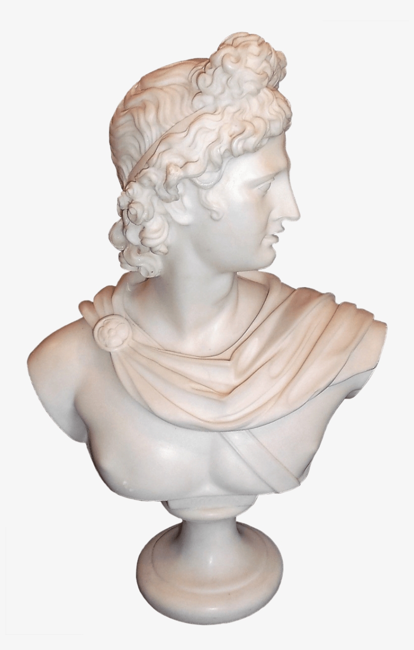 Apollo Marble Powder Bust - Bust, transparent png download