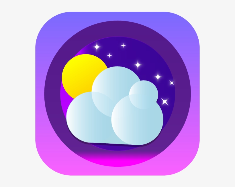 Weather Icon Dribbble - Circle, transparent png download