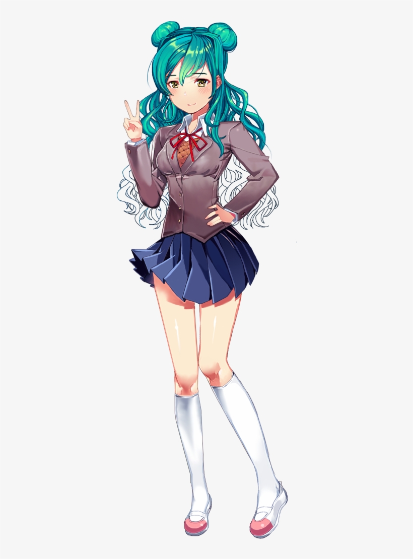 Chieko Render Halfhaired - Illustration, transparent png download