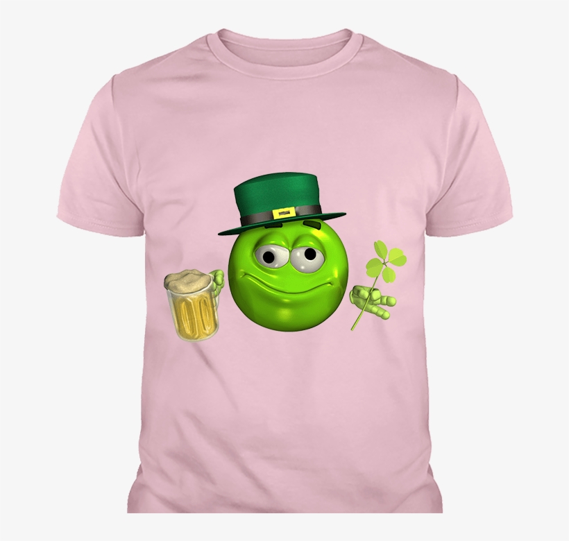 Standard Fit White T Shirt - Leprechaun Emoticon, transparent png download