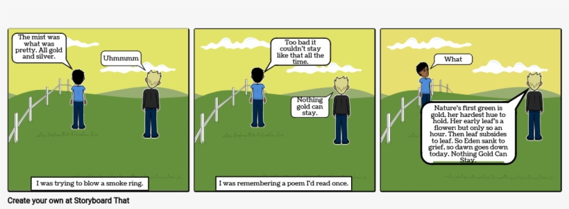 Nothing Gold Can Stay - Cartoon, transparent png download