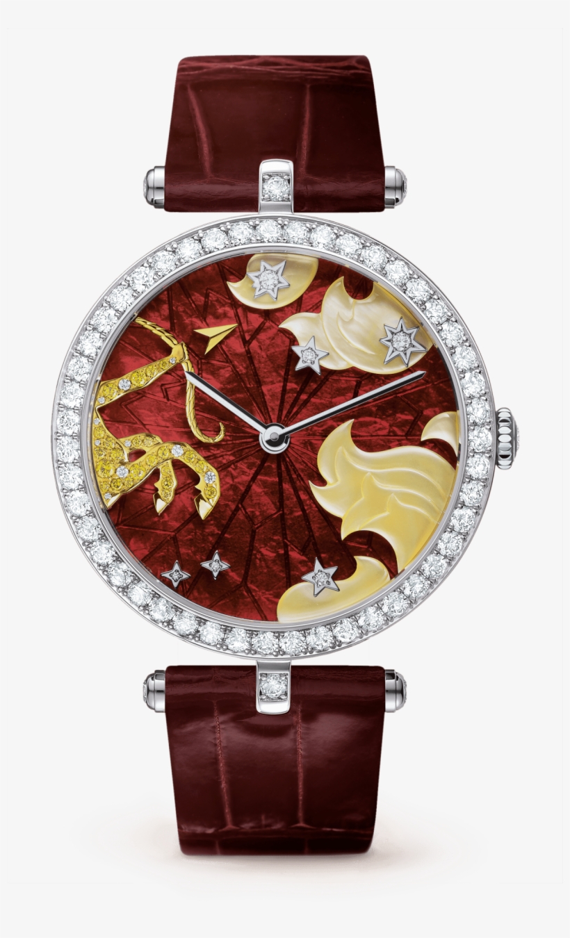 Lady Arpels Zodiac Sagittarius Watch - Van Cleef Watch Sagittarius, transparent png download