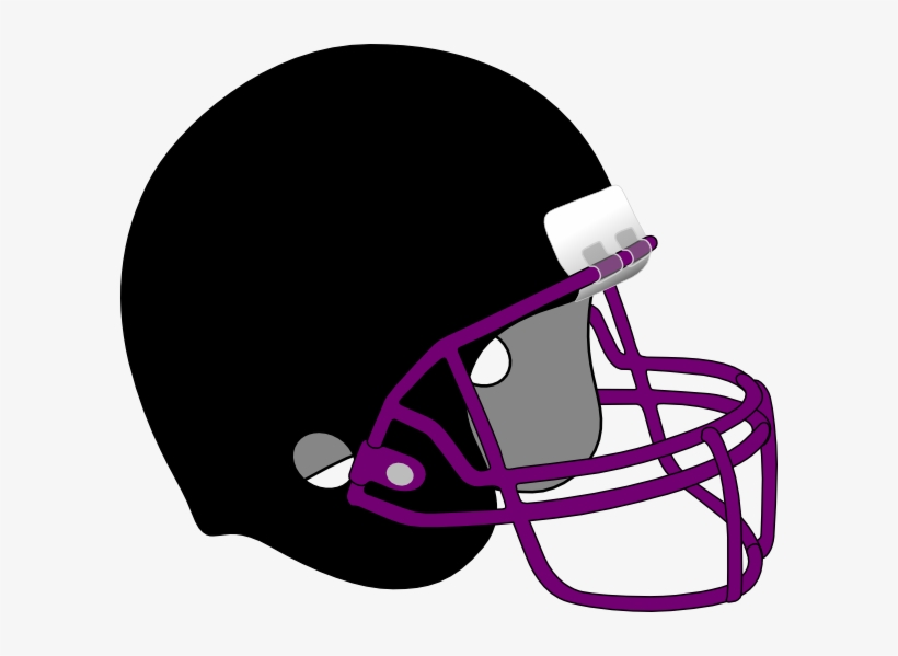 Football Helmet B&n Clip Art - Black Football Helmet Clipart, transparent png download
