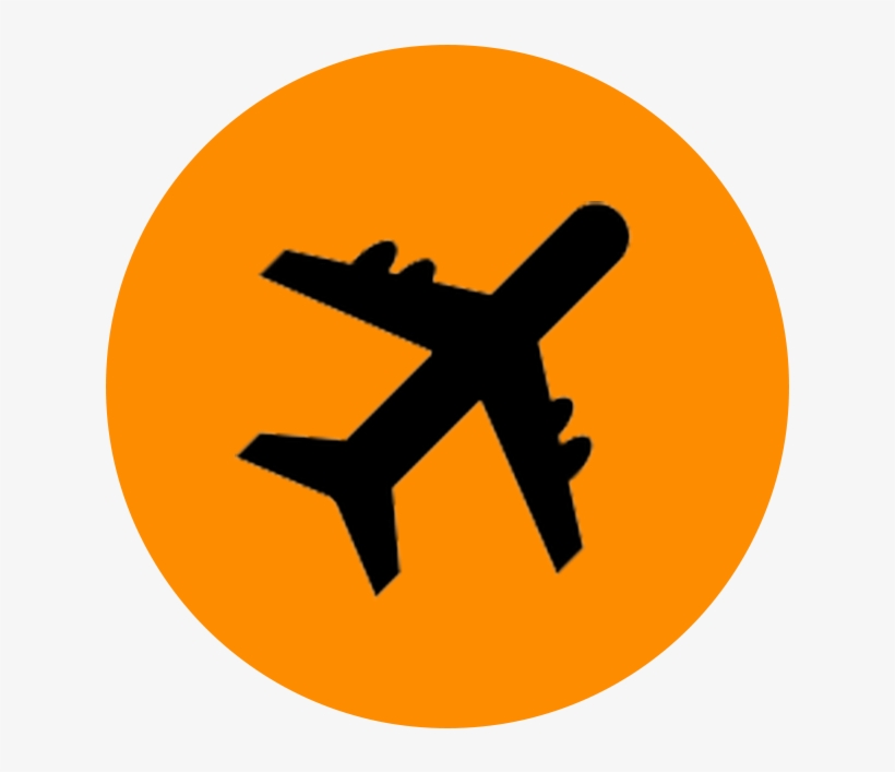 Plane Icon - Black And White Plane, transparent png download
