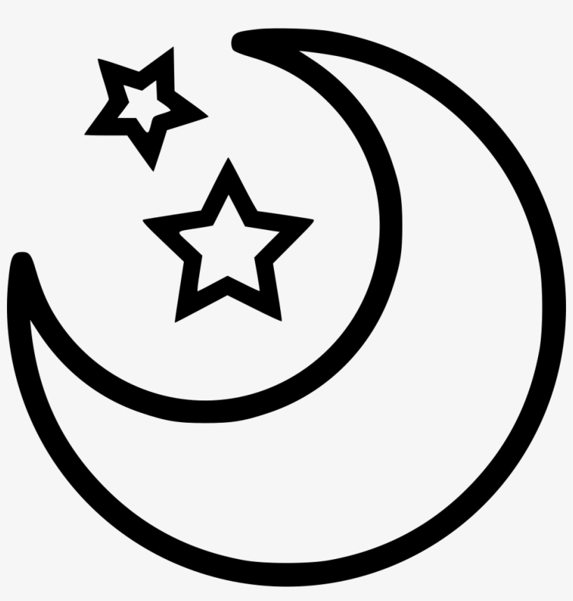 Moon And Stars Comments - Illustration, transparent png download