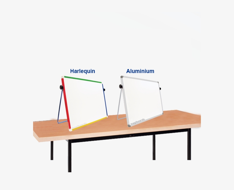 Desktop Double Sided Whiteboard On Easel - Folding Table, transparent png download