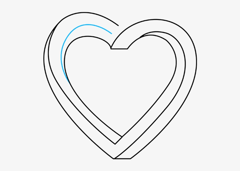 How To Draw Impossible Heart - Heart, transparent png download