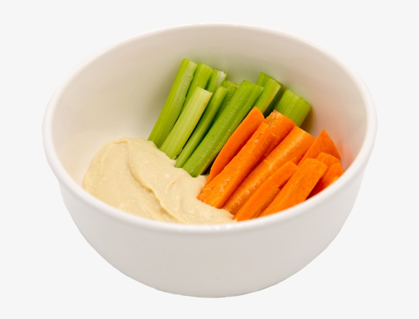 Veggies With Hummus - Carrot, transparent png download