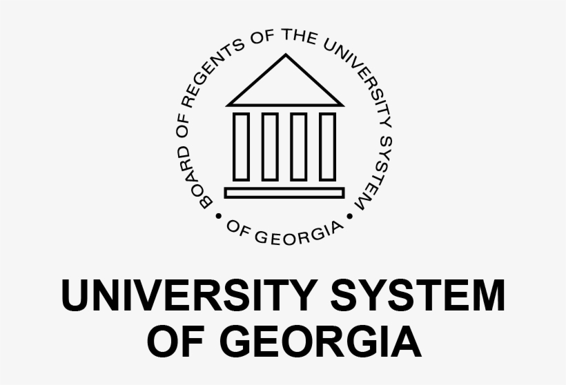 Stacked Black On White Logo With Text - University System Of Georgia, transparent png download