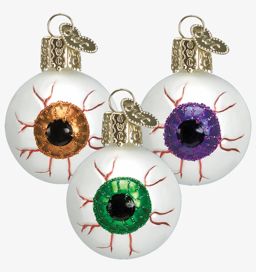 Evil Eye Ornaments - Halloween Glass Ornaments, transparent png download