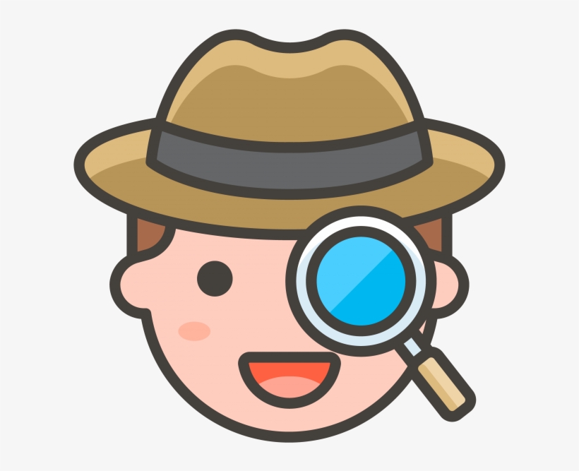 Detective Emoji Png Transparent Emoji - Detective Icon, transparent png download