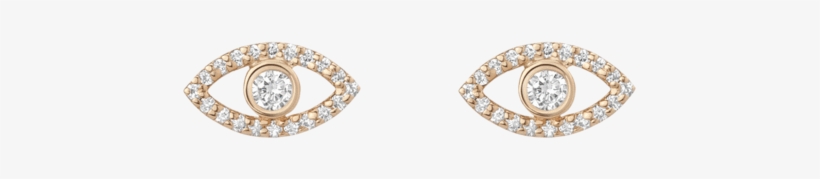Pave Diamond Evil Eye Earrings - Diamond, transparent png download