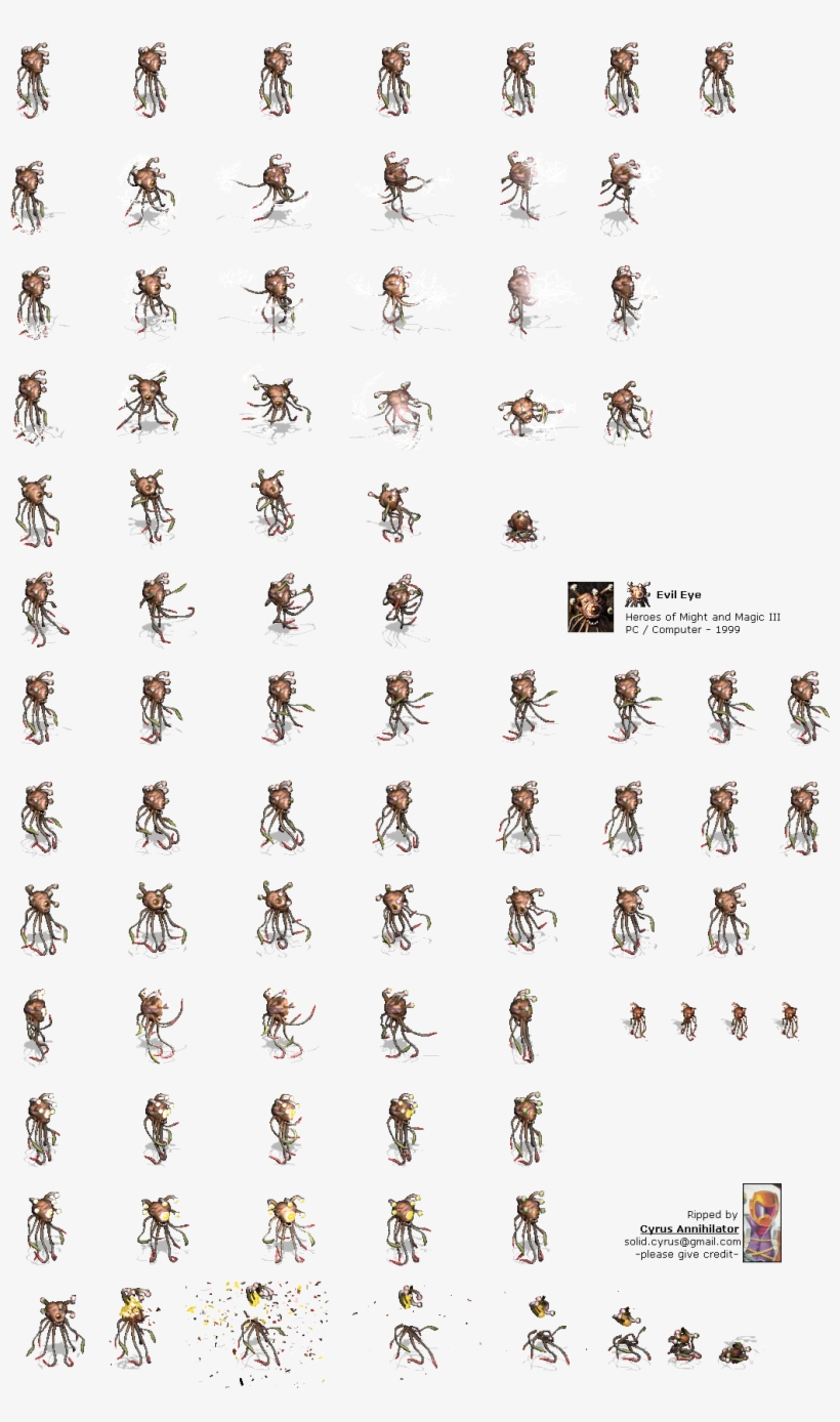 Click For Full Sized Image Evil Eye - Heroes Of Might And Magic 3 Evil Eye, transparent png download