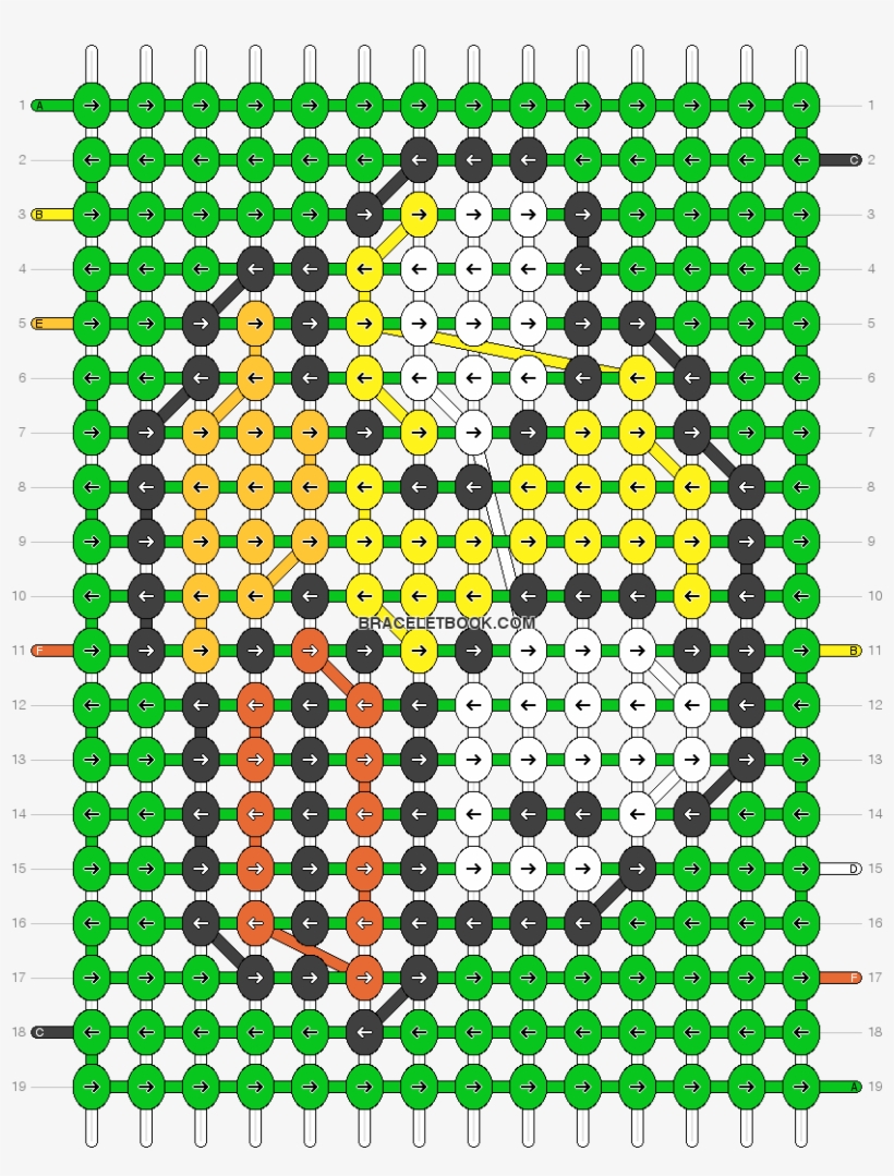 Flappy Bird Friendship Bracelet Pattern Number - Alhambra Palace, transparent png download