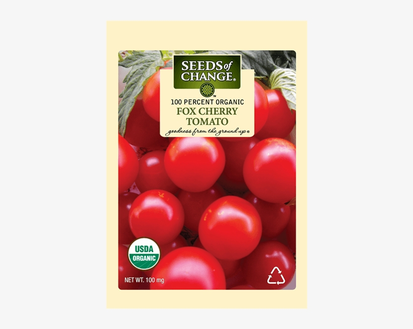 Organic Fox Cherry Tomato Seeds - Peron Tomato Seeds Of Change, transparent png download