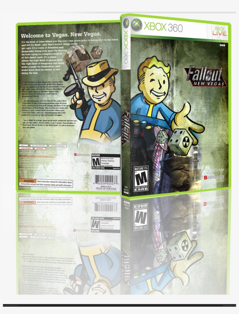 New Vegas Box Cover, transparent png download