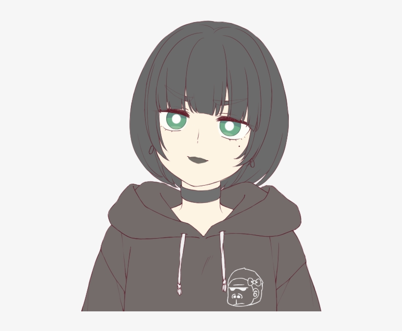 View Samegoogleiqdbsaucenao Goth Gf , - Hime Cut, transparent png download