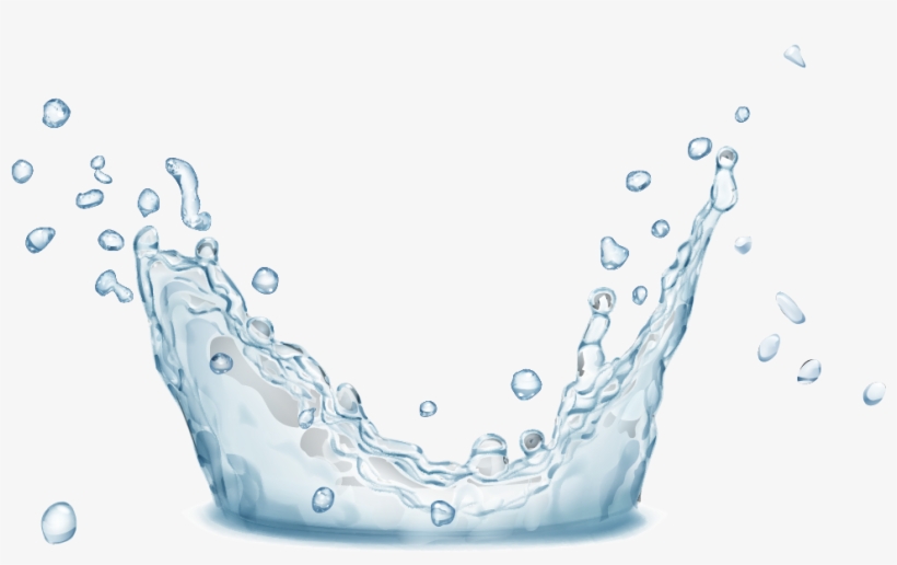 Bigstock Water Splashes Water Drops An 160291724 [converted] - Drop, transparent png download