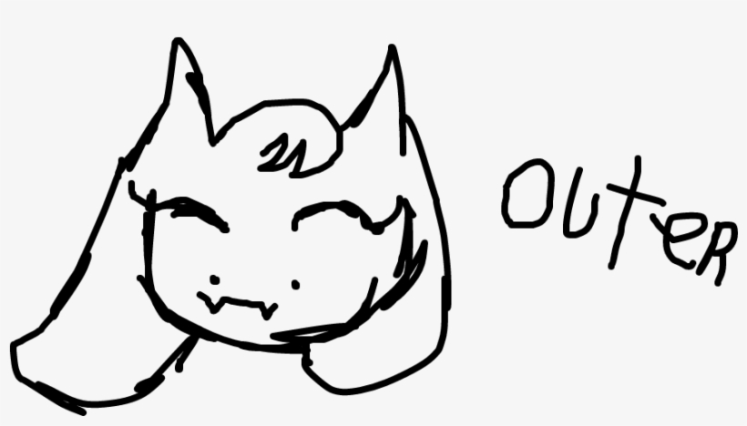 Outer Toriel - Line Art, transparent png download