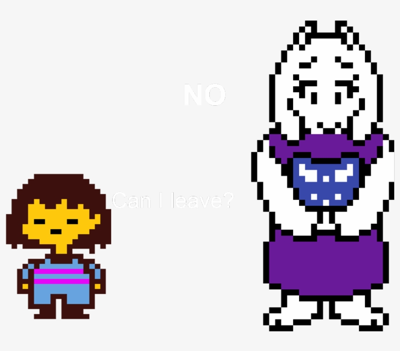 In This Scene, Toriel Won't Let You Leave The Safe - Undertale Toriel Pixel Art, transparent png download