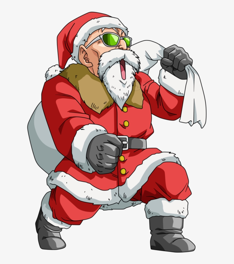 "santa Roshi - "pic - Twitter - Com/z9ssz7w01s - Funny Dragon Ball Png, transparent png download