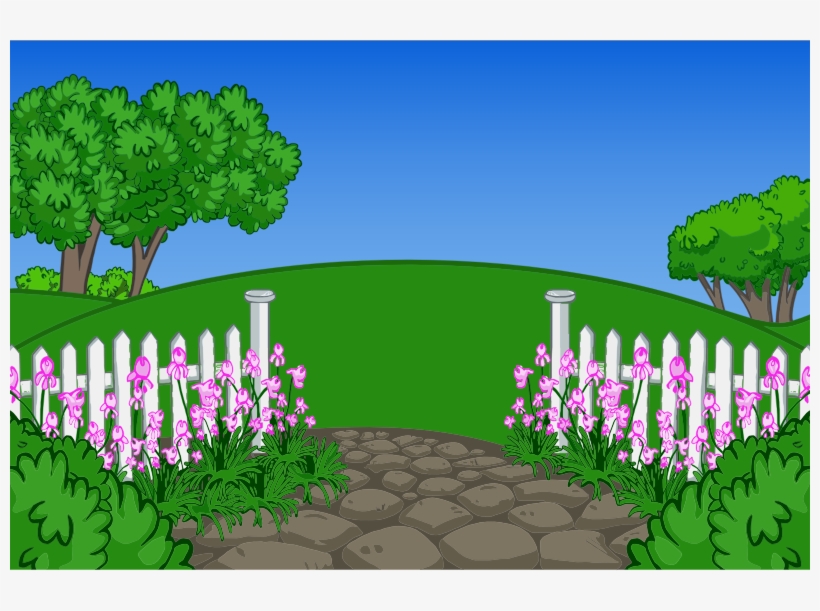 Medium Image - Picket Fence Yard Clipart, transparent png download