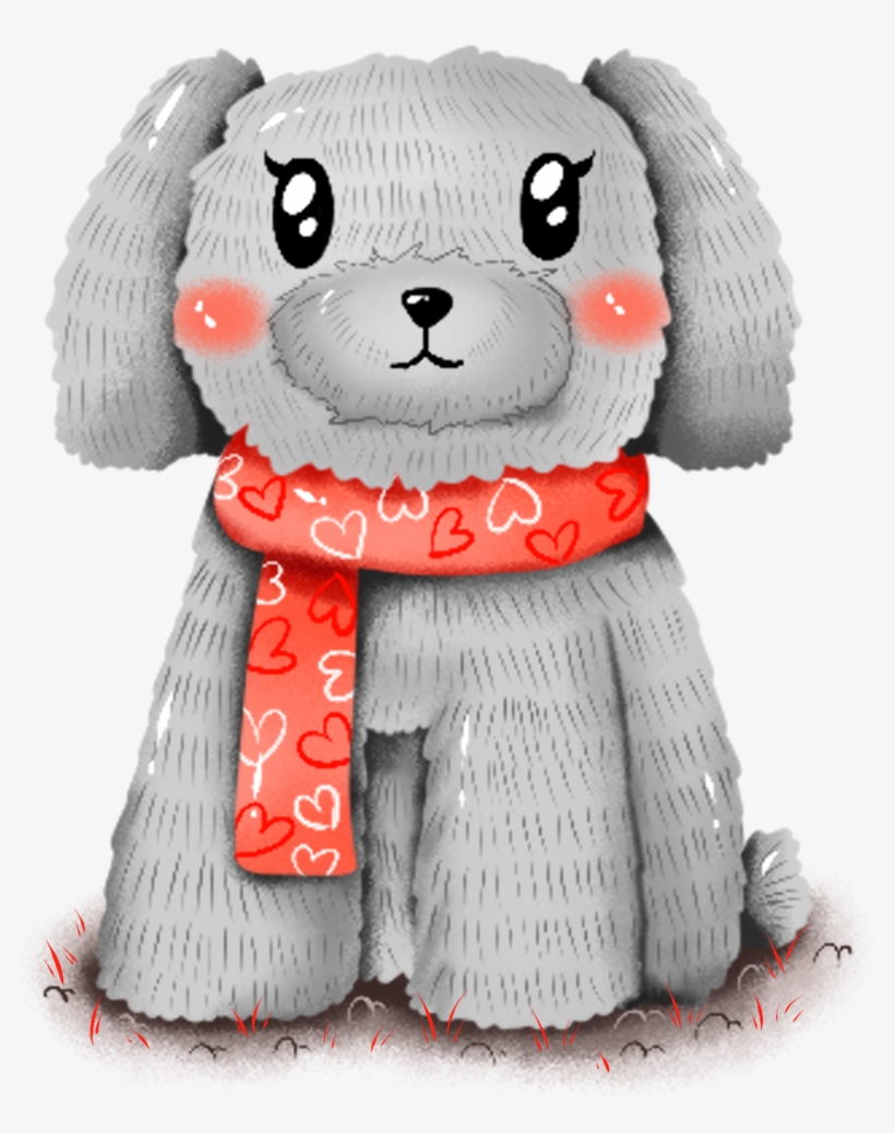 Original Commercial Hand Drawn Animal Png And Psd - Stuffed Toy, transparent png download