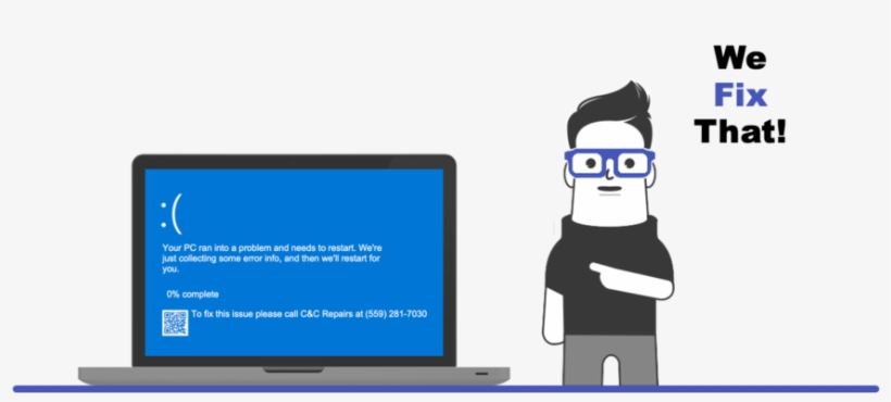 Laptop Repair - Cartoon, transparent png download