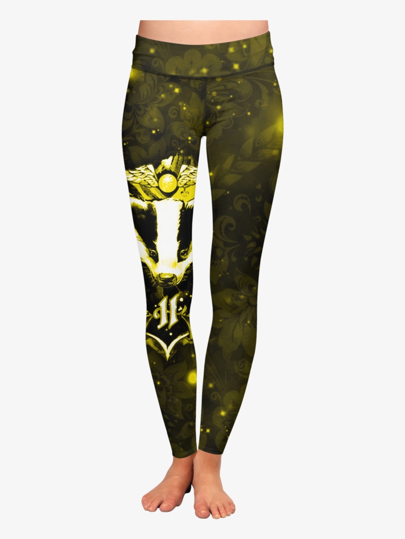 The Hufflepuff Badger 3d Leggings Fullprinted Leggings - Hufflepuff, transparent png download