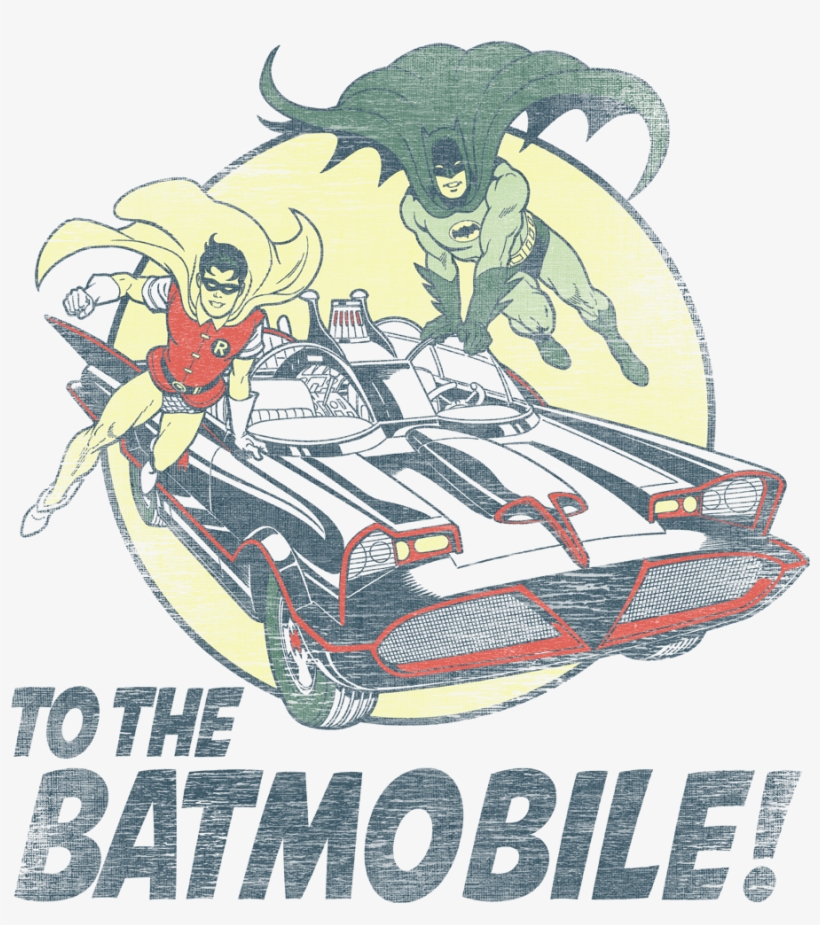 Classic Tv Series To The Batmobile Men's Regular Fit - Batman Et Robin Jose Luis Garcia Lopez, transparent png download
