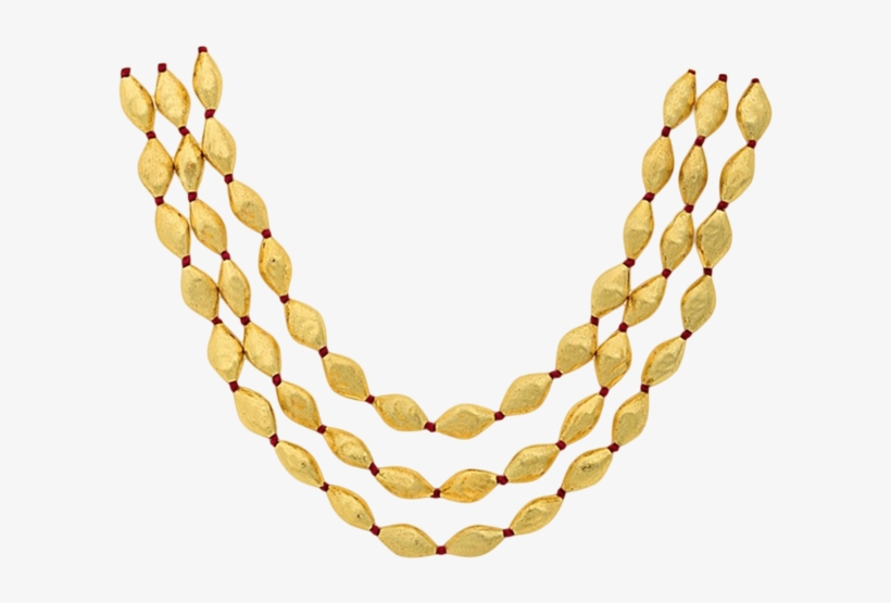 Three Lines Gold Dolki Necklace - Gold, transparent png download