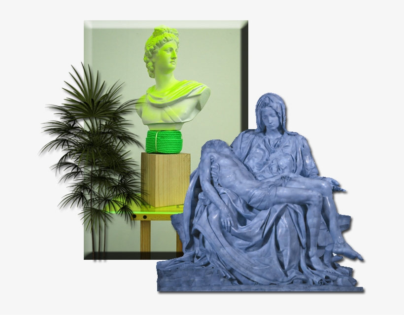 Seapunk Webpunk Green Acid Jungle Png - Saint Peter's Basilica, Pietà, transparent png download