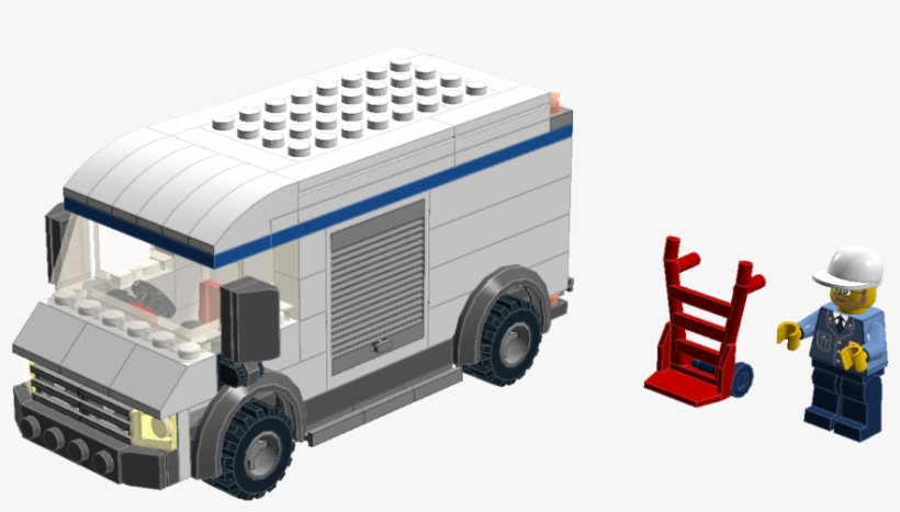 City Delivery Van - Lego Delivery Van, transparent png download