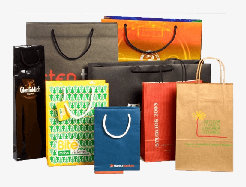 Paper Bags - Paper Shopping Bags, transparent png download