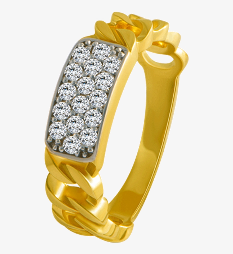 10k Yellow Gold Ring - Engagement Ring, transparent png download