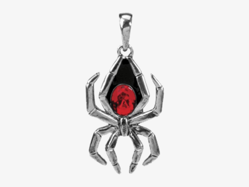 Black Widow Spider Pendant - Black Widow Necklace, transparent png download