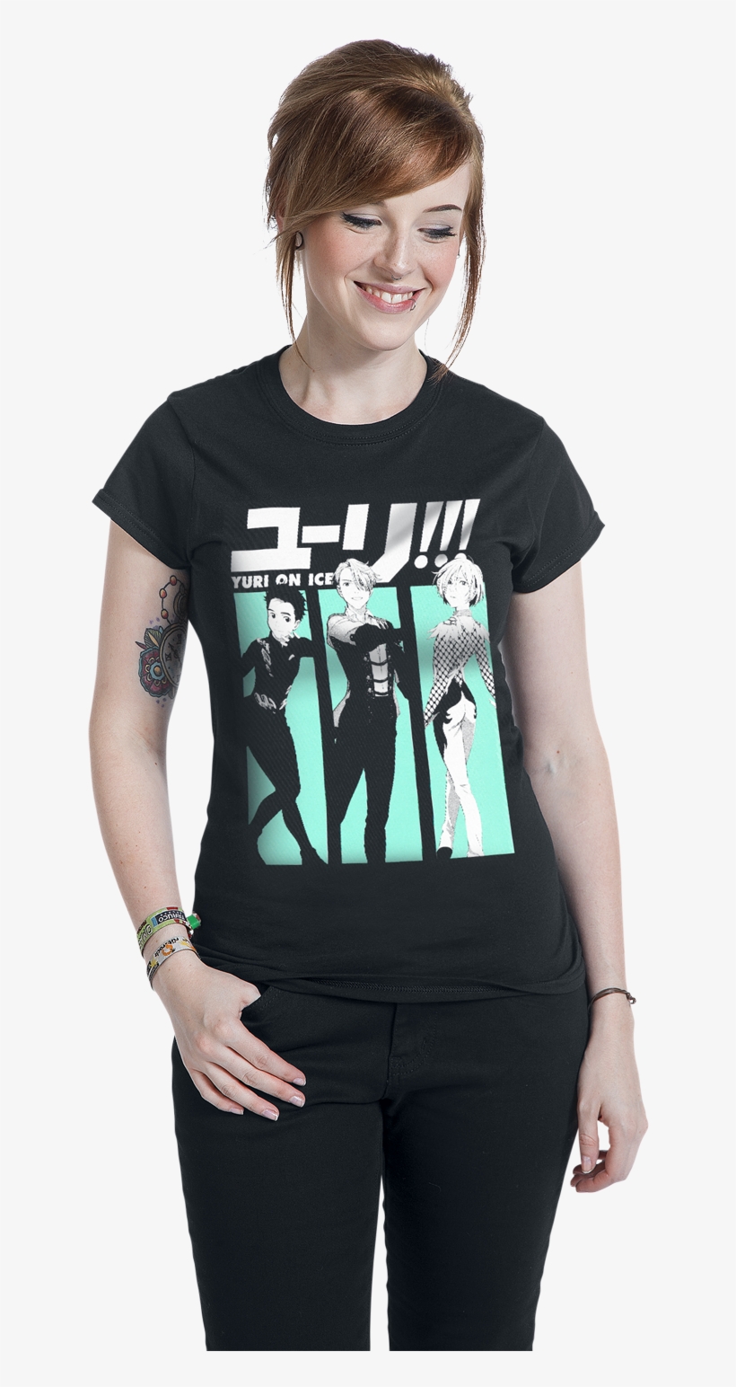 Null Yuri On Ice Characters Black T-shirt 355945 Mydaxcp - Yuri On Ice Camisa, transparent png download