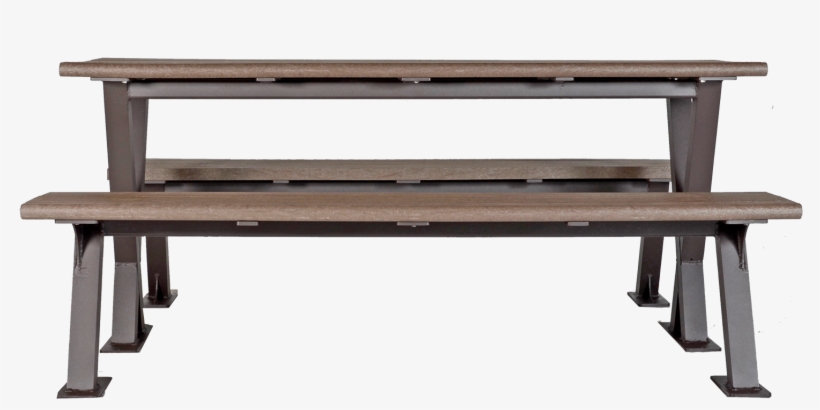 Bayview Picnic Table - Picnic Table Side View Png, transparent png download