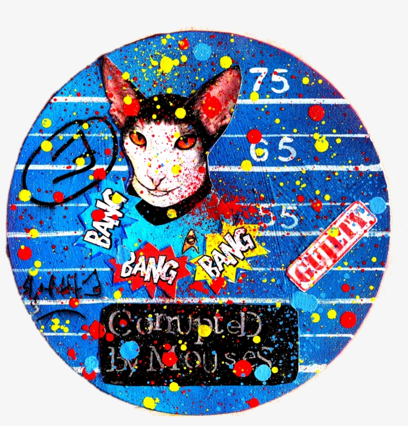 Spock Corrupted By Mouses Painting (20x20x2 Cm) - Illustration, transparent png download