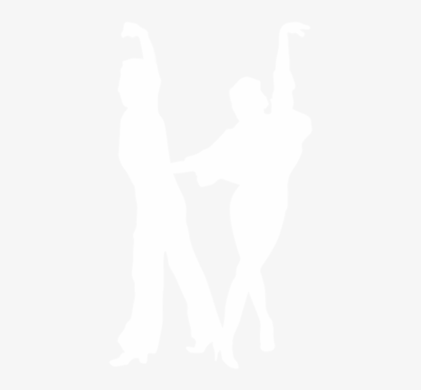 Silhouette Of Mature Paired Dancers - Silhouette, transparent png download