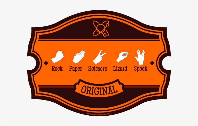 Rock Paper Scissors Lizard Spock - Wedding Invitation, transparent png download