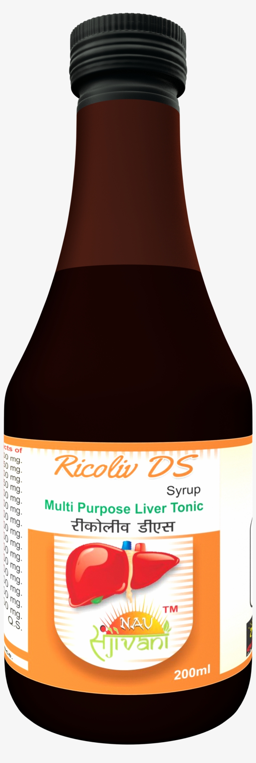 R Liv- Ds Syrup - Glass Bottle, transparent png download